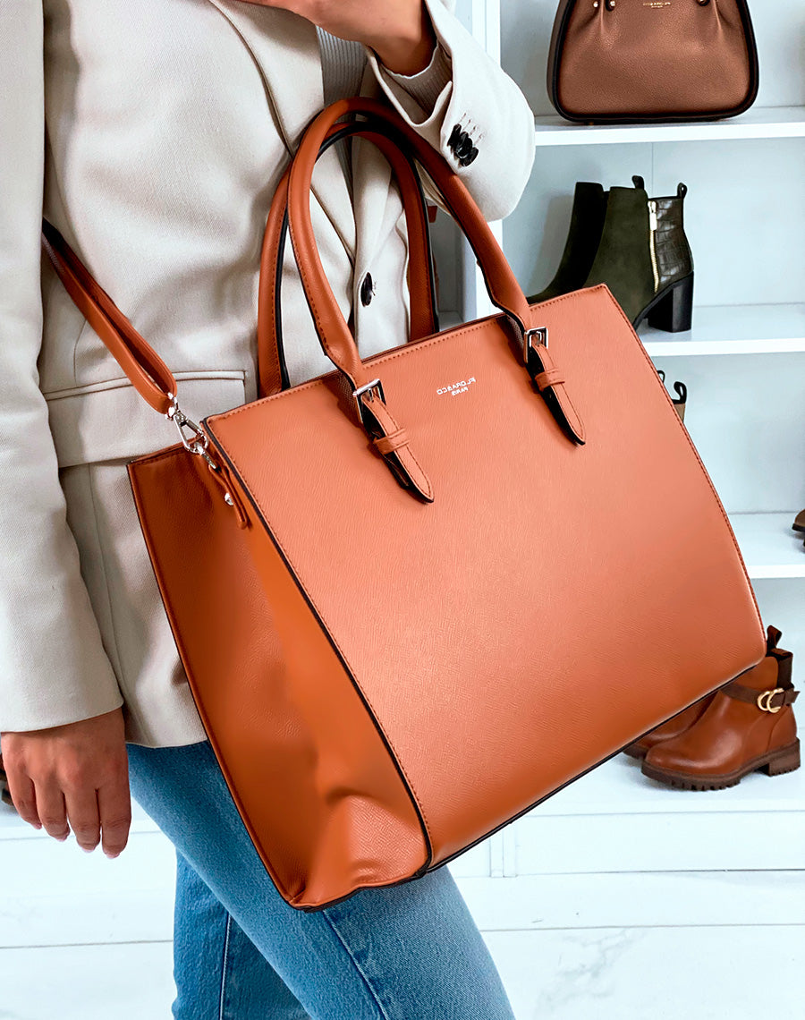 SAC CABAS CAMEL CHIC ? DETAILS ARGENT?S