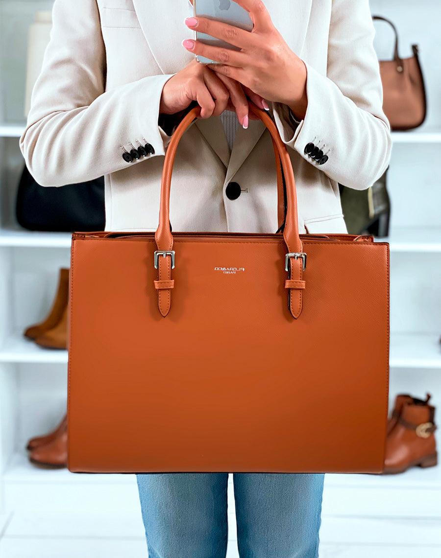 SAC CABAS CAMEL CHIC ? DETAILS ARGENT?S