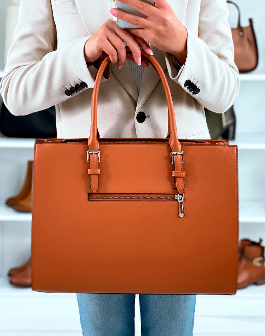 SAC CABAS CAMEL CHIC ? DETAILS ARGENT?S