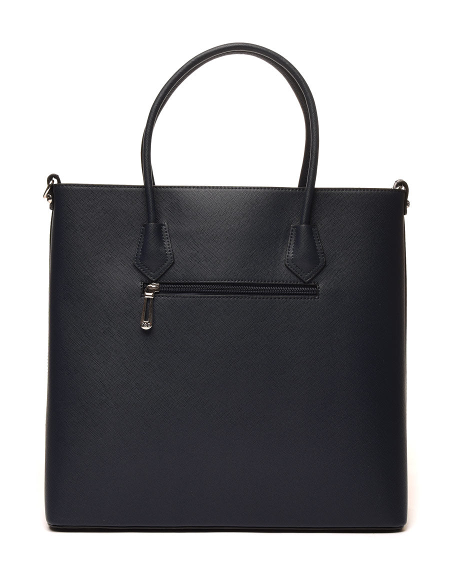 Sac cabas carré bleu