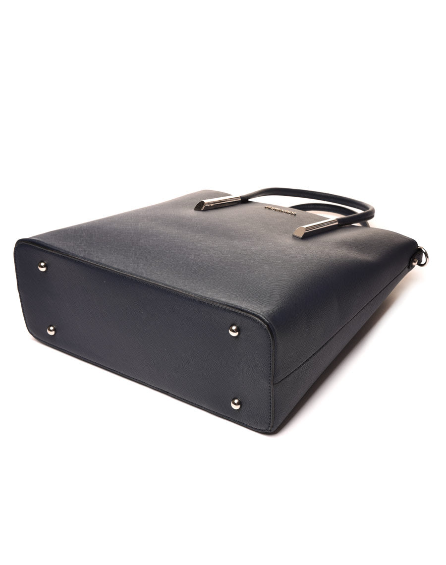 Sac cabas carré bleu