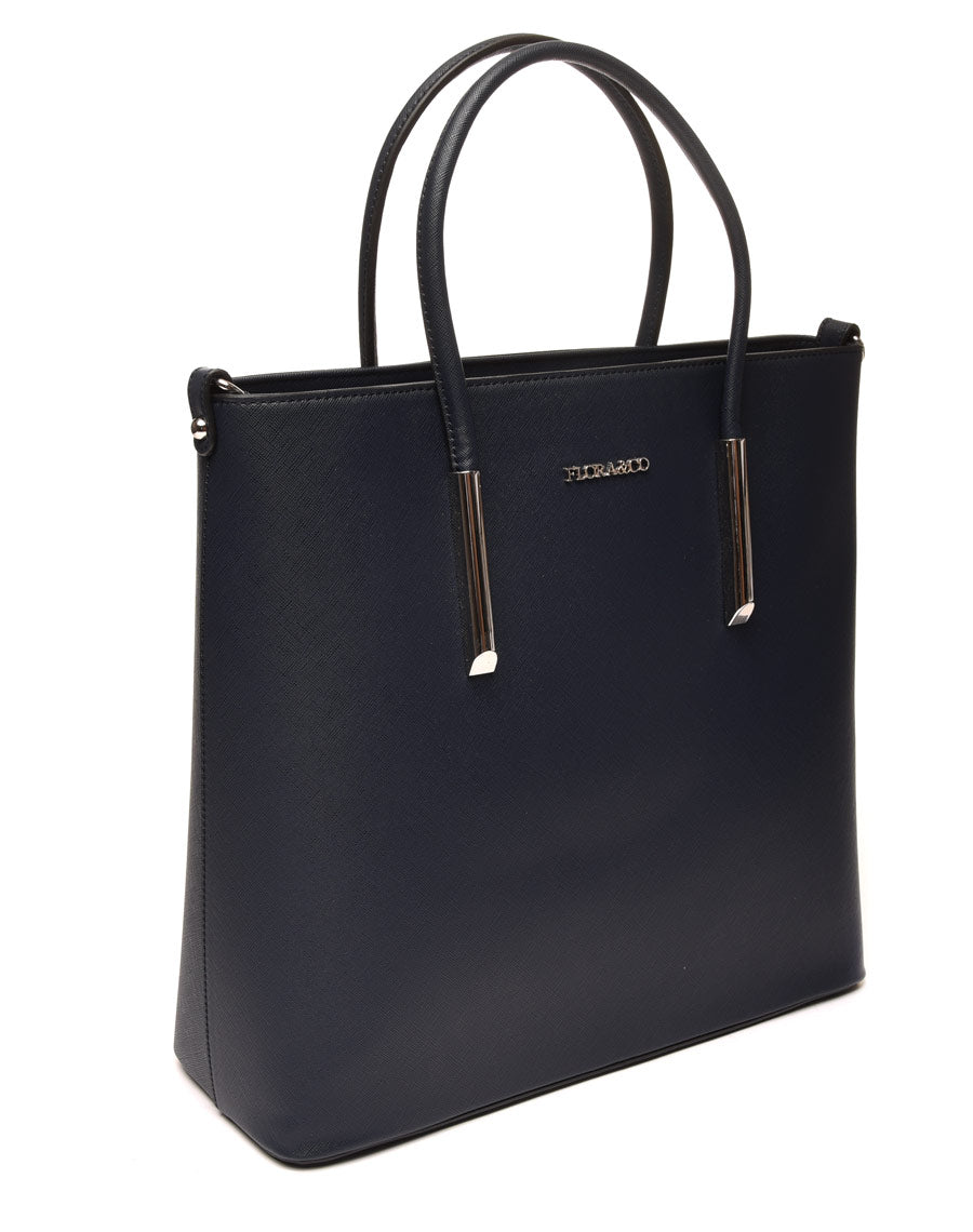 Sac cabas carré bleu