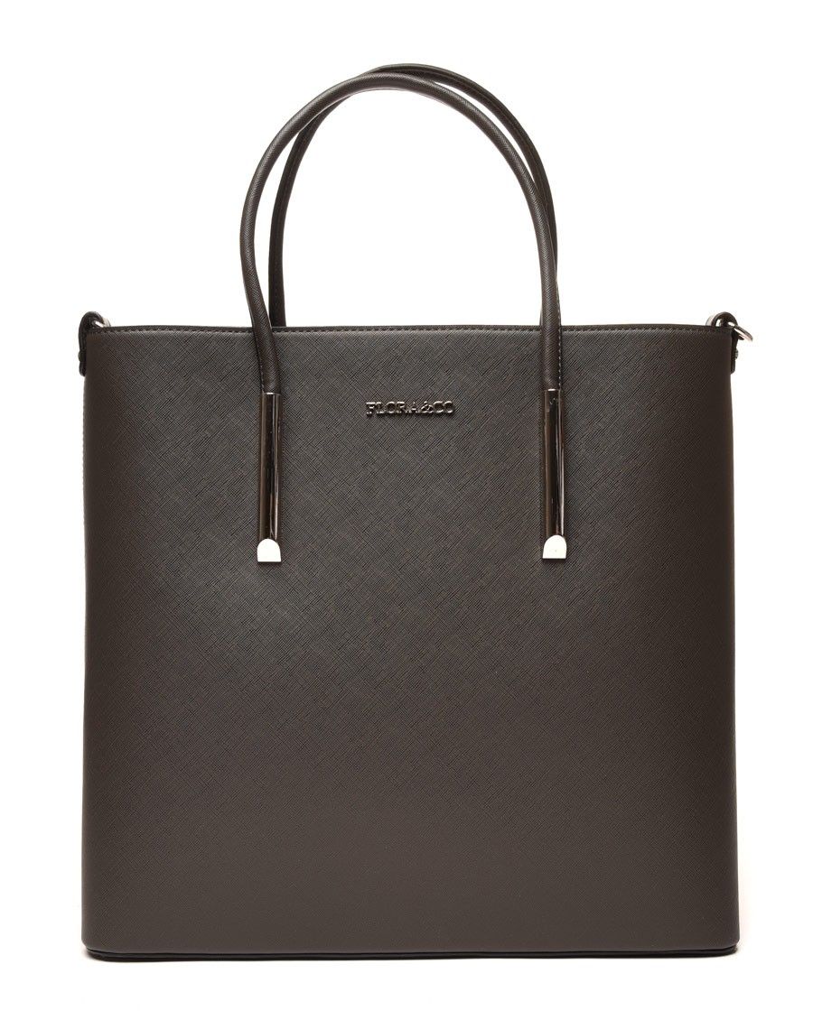 Sac cabas carré gris anthracite