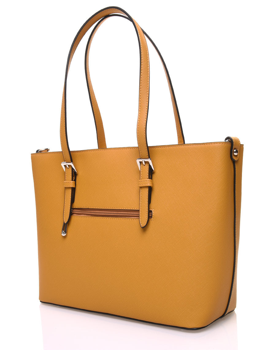 Sac cabas classe jaune moutarde