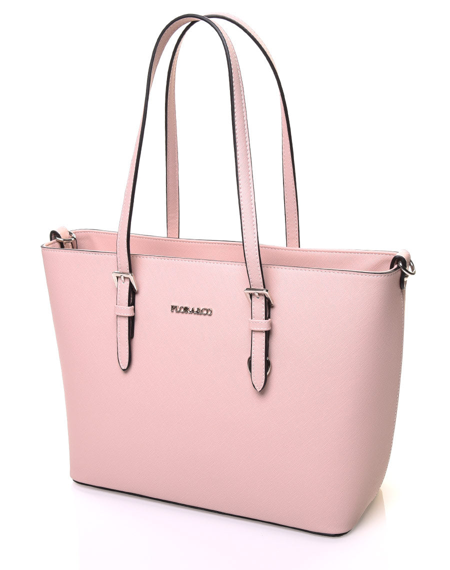 Sac cabas classe rose pale