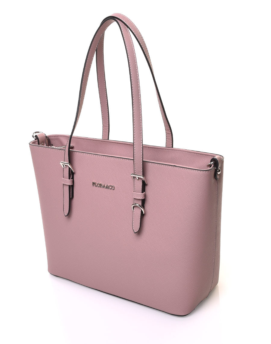 Sac cabas classe vieux rose