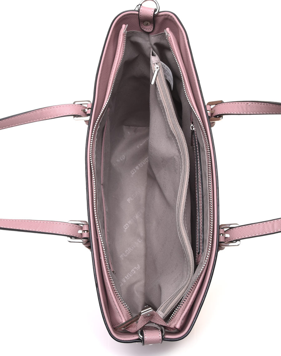 Sac cabas classe vieux rose