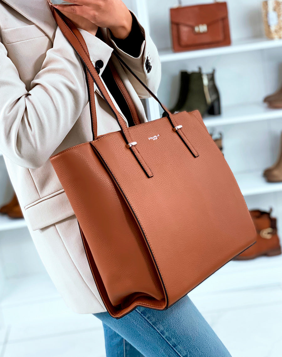 Sac Cabas Femme Camel - L'Élégance au Service de la Fonctionnalité