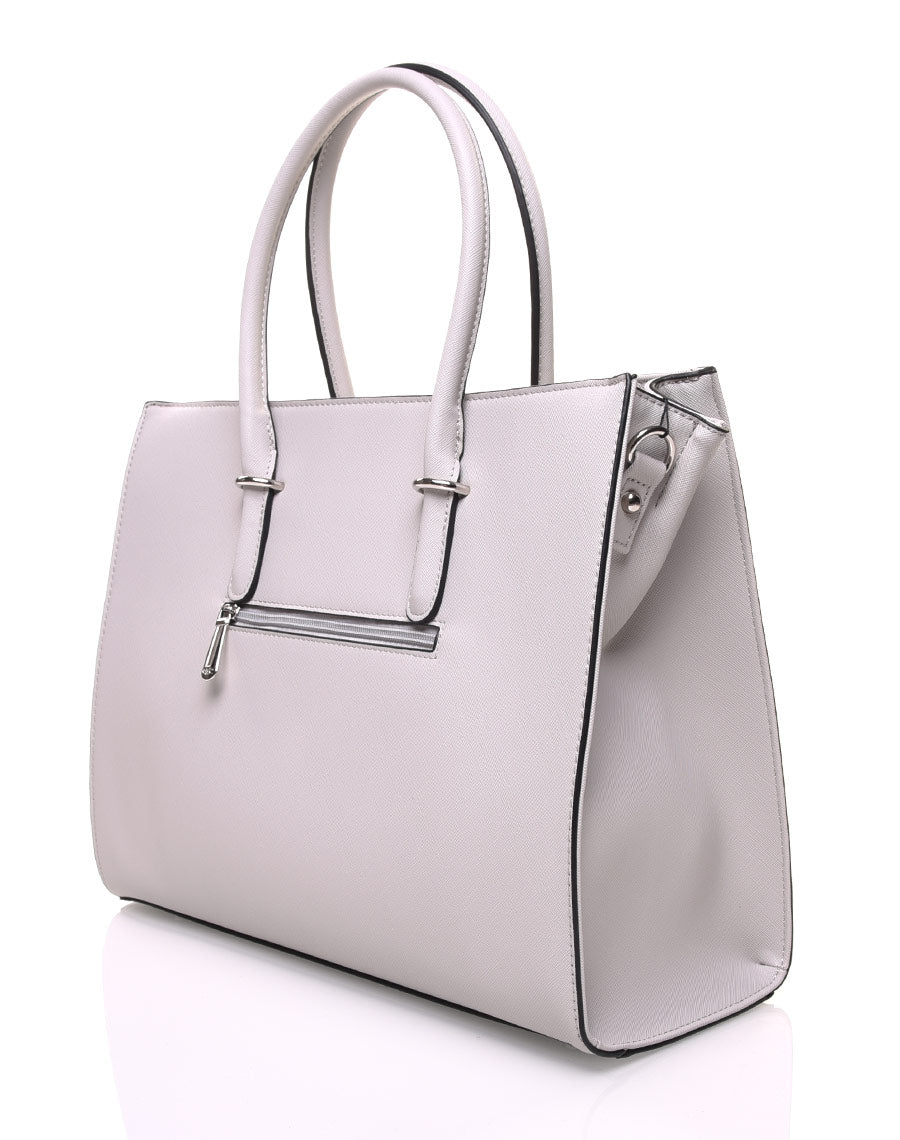 Sac cabas gris clair