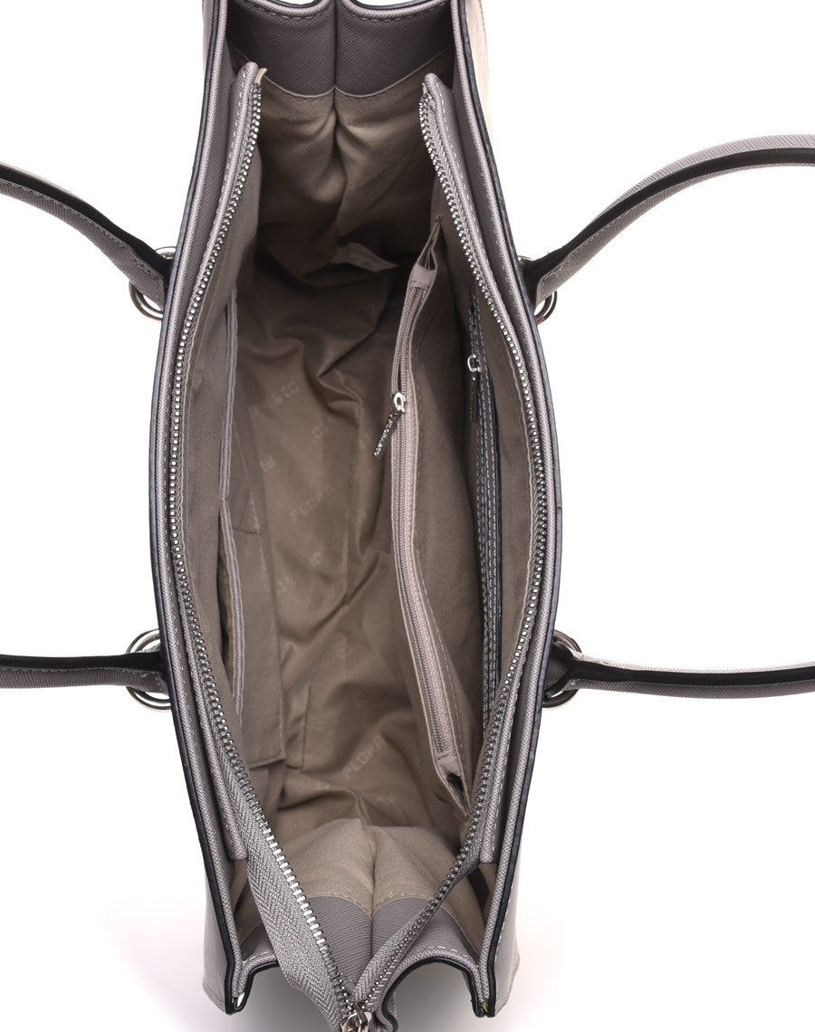 Sac cabas gris souris