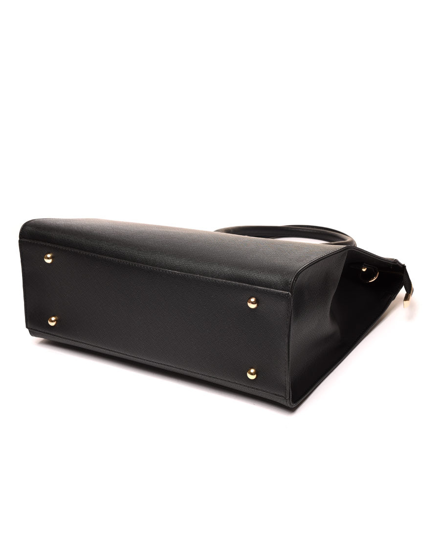 Sac cabas haut arrondi noir