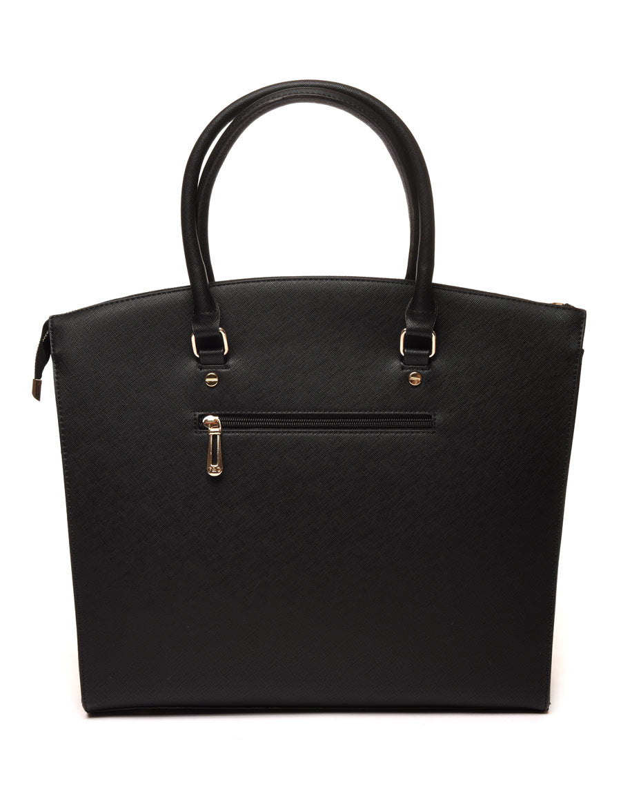 Sac cabas haut arrondi noir