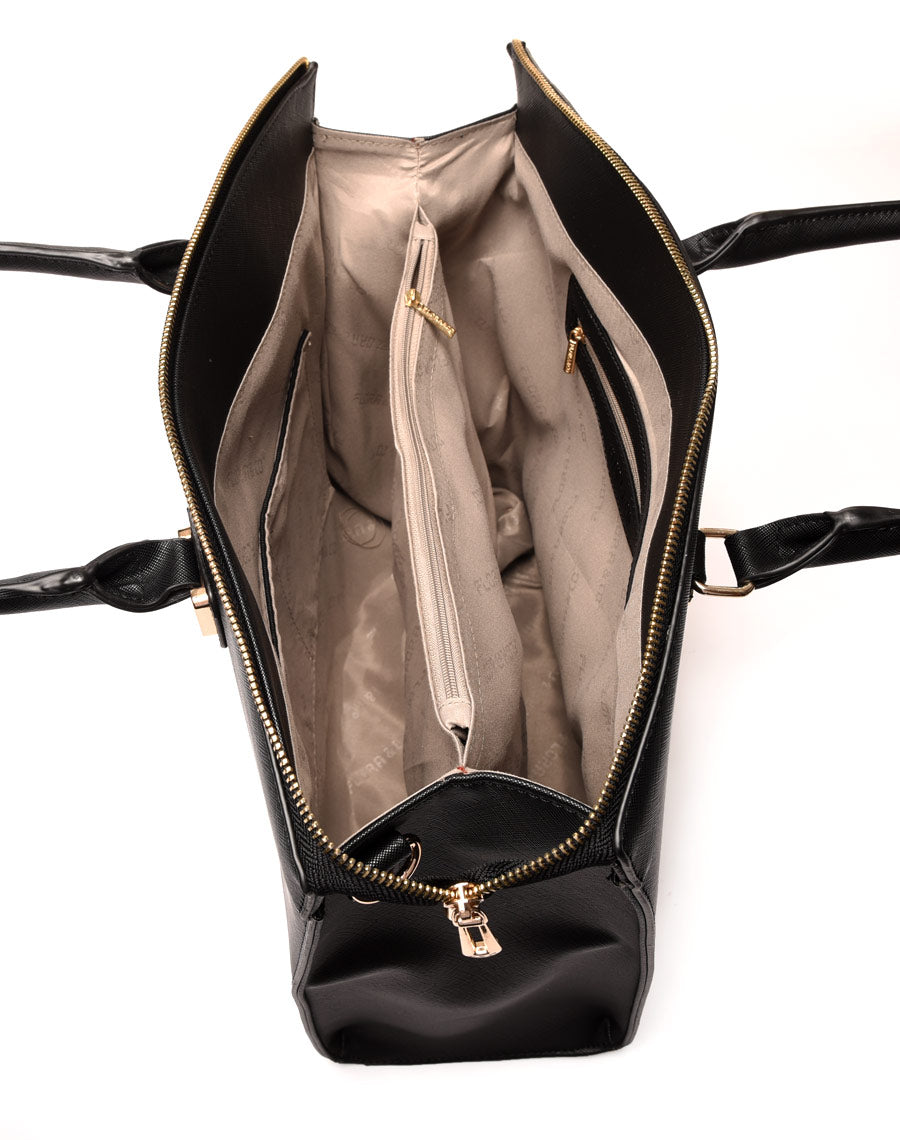 Sac cabas haut arrondi noir