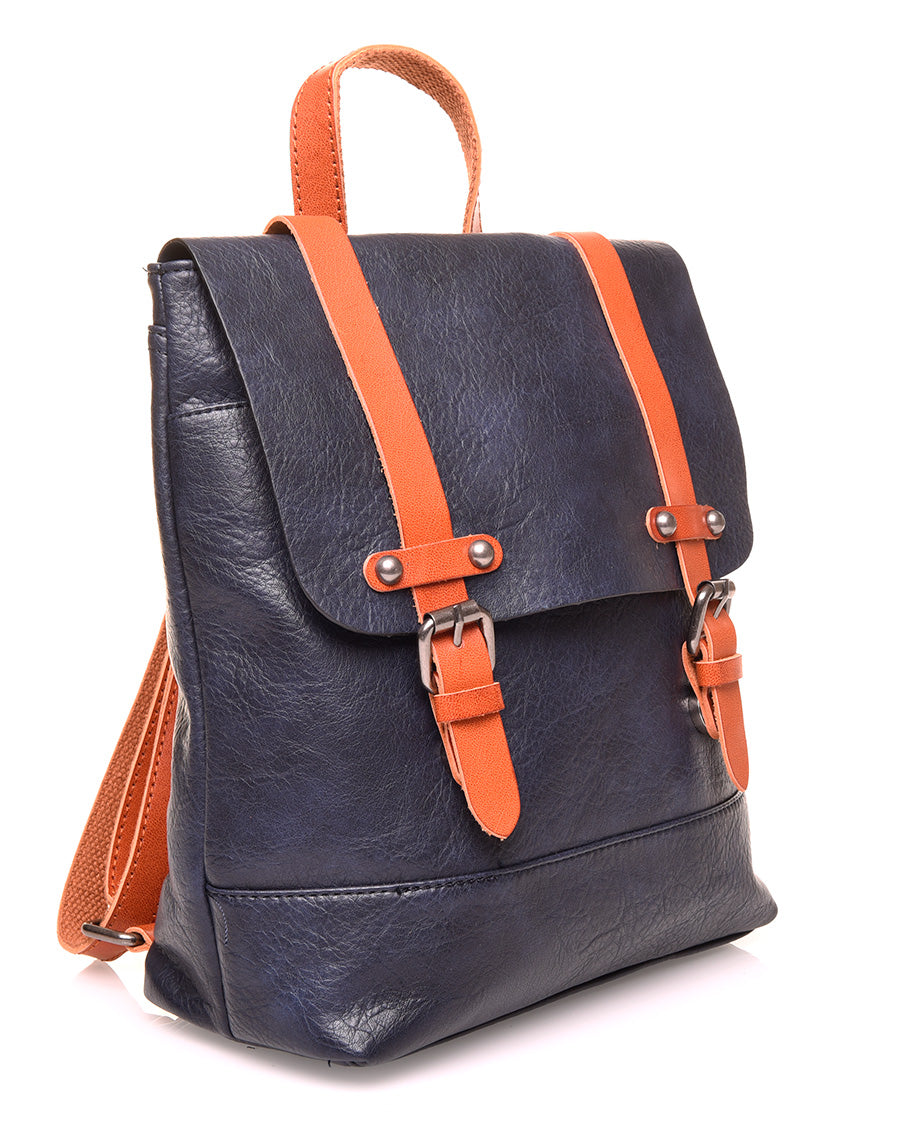 Sac à dos vintage bleu format mini