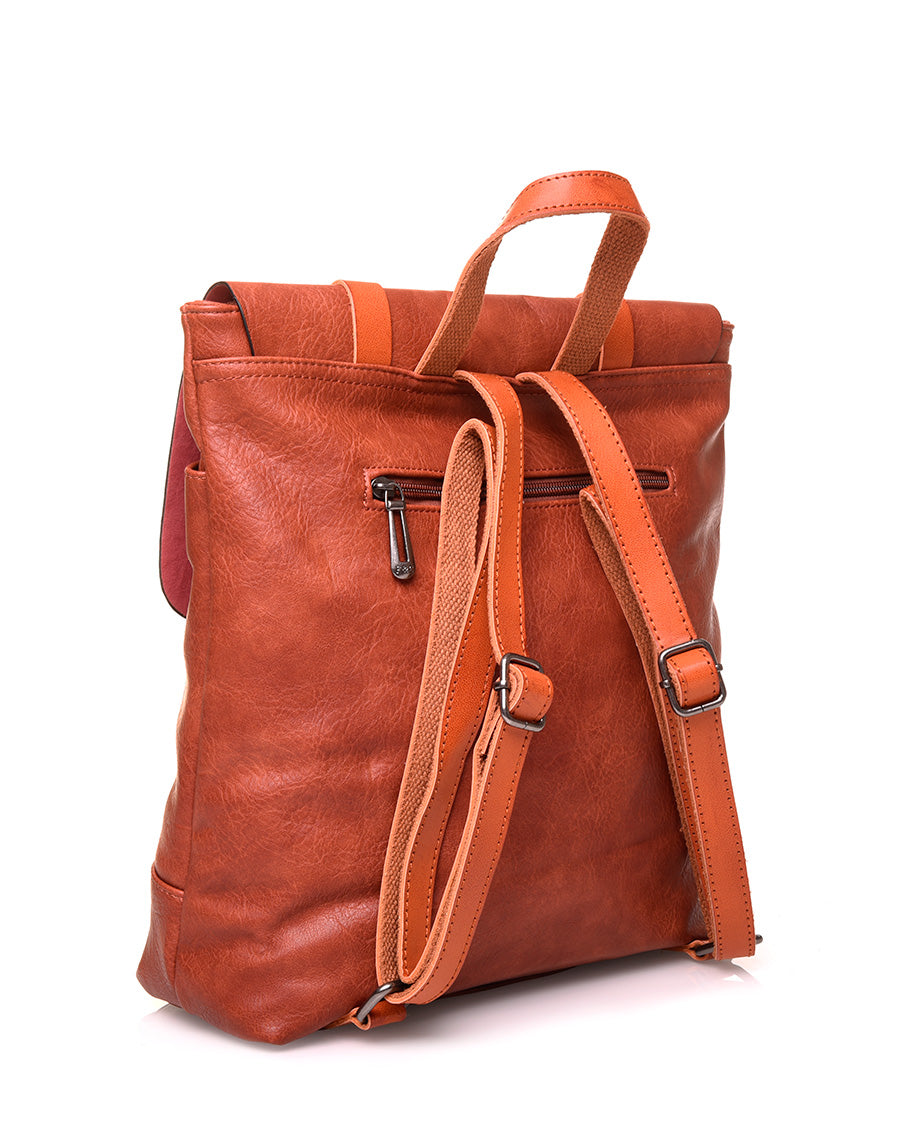 Sac à dos vintage brique