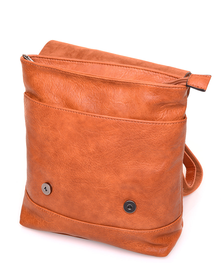 Sac à dos vintage camel format mini