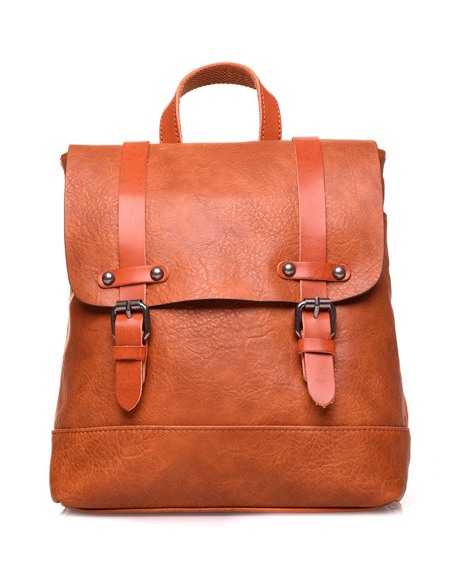 Sac à dos vintage camel format mini