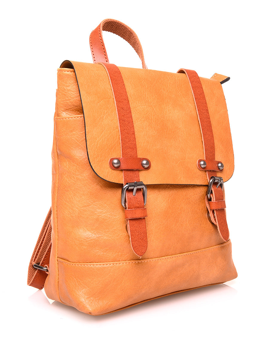 Sac à dos vintage moutarde format mini