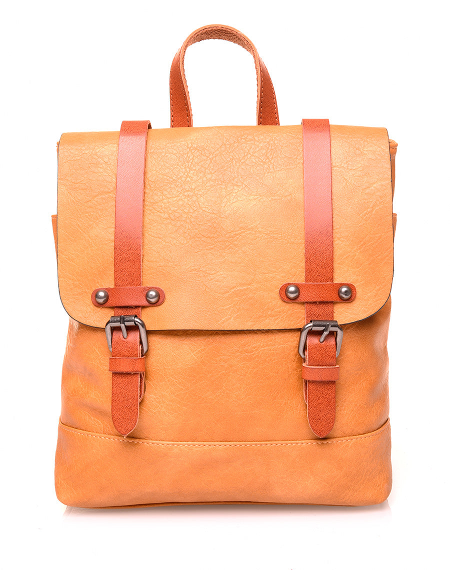 Sac à dos vintage moutarde format mini