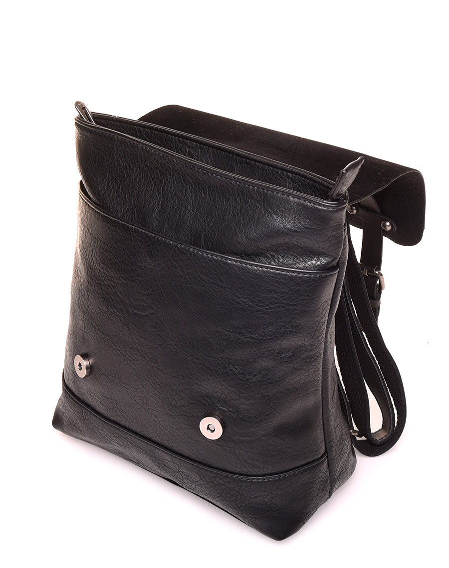 Sac à dos vintage noir format mini