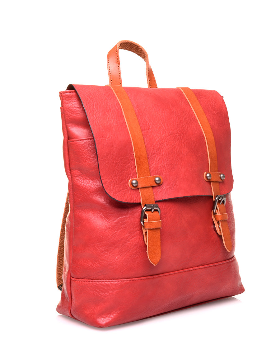 Sac à dos vintage rouge