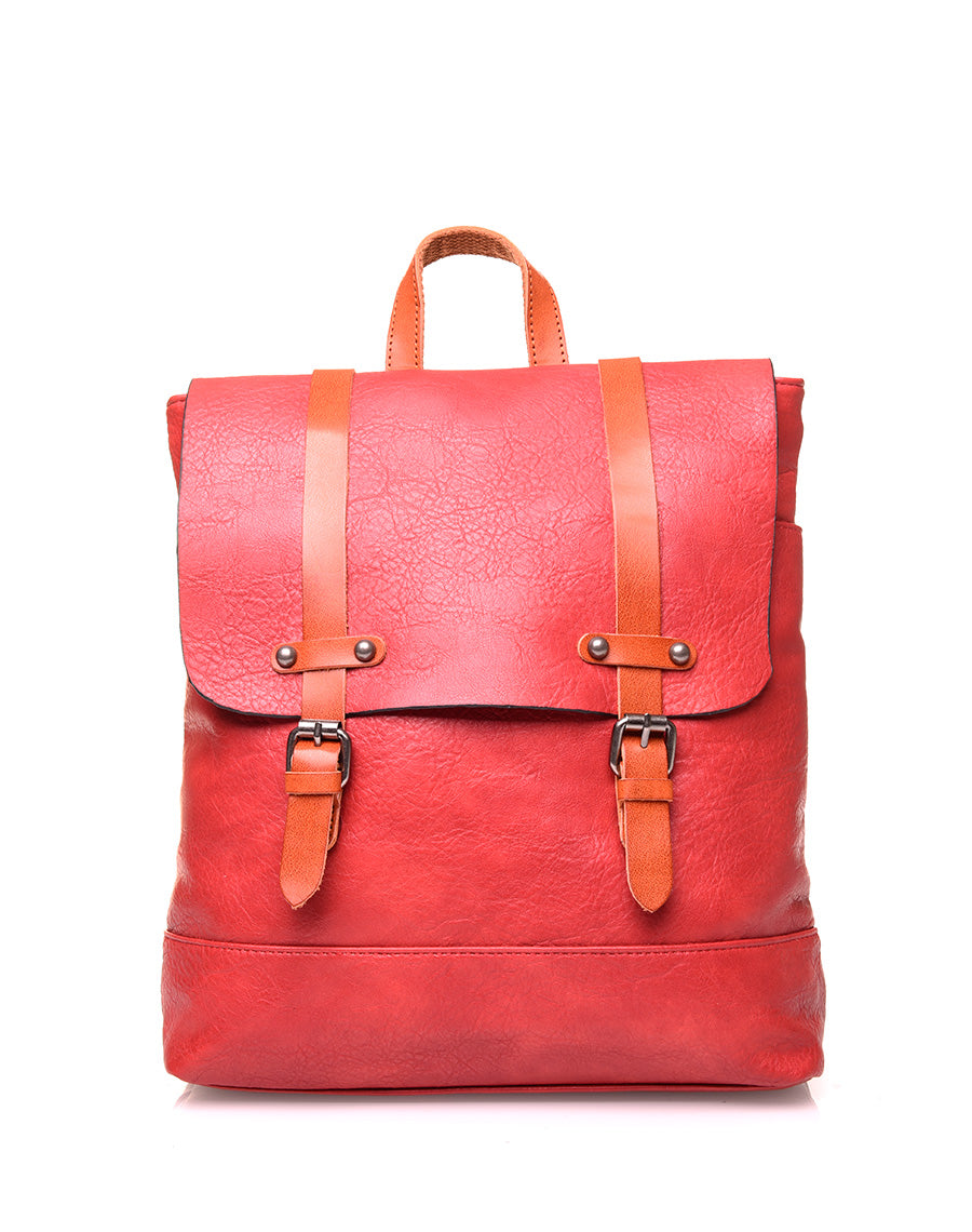 Sac à dos vintage rouge