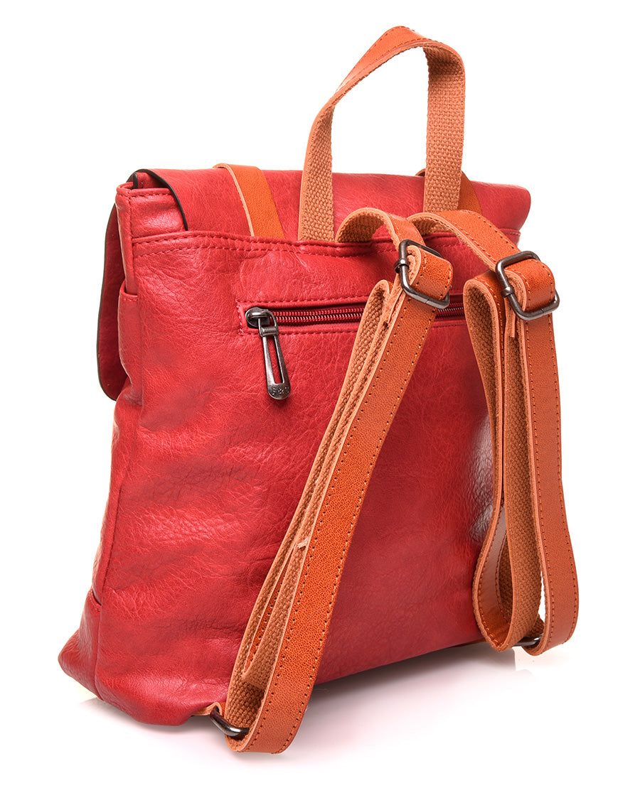 Sac à dos vintage rouge format mini