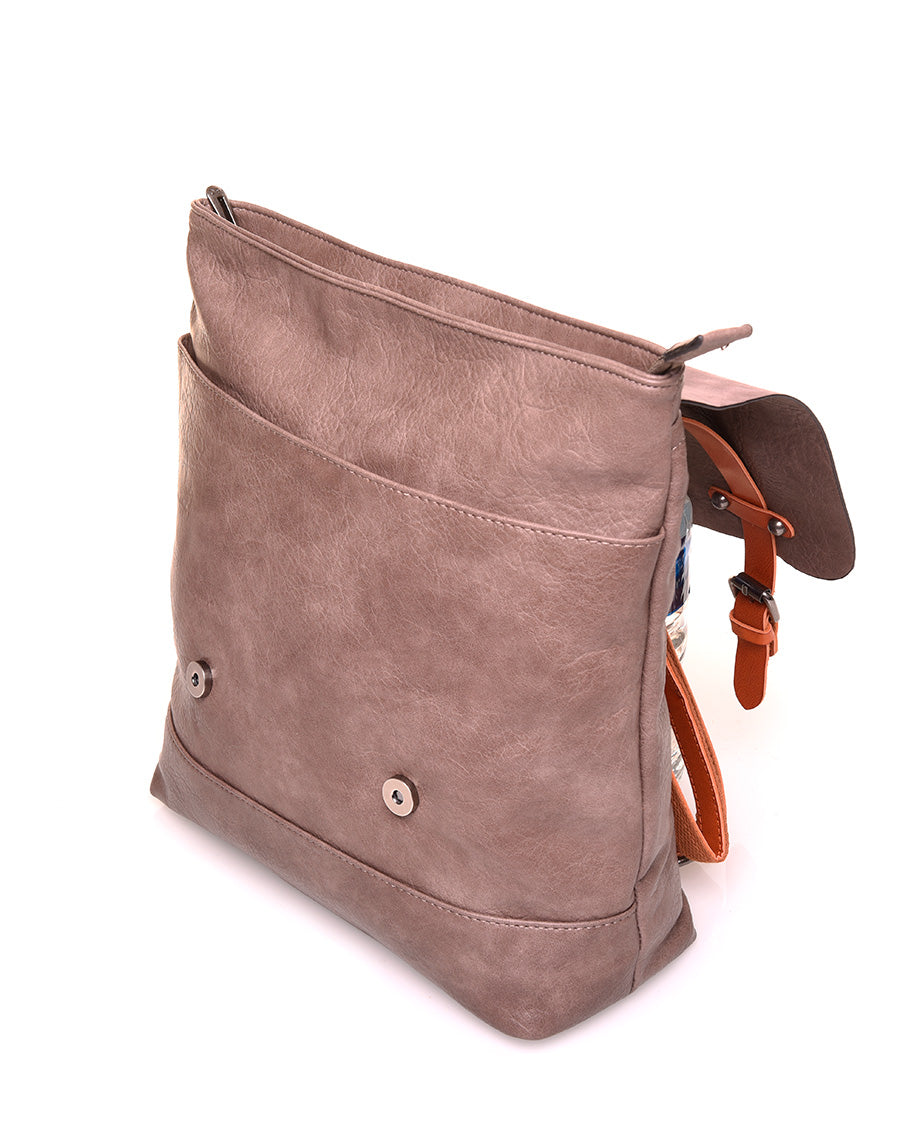 Sac à dos vintage taupe