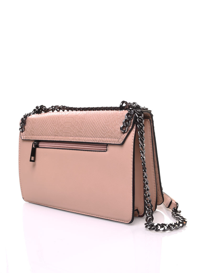 Sac effet python beige