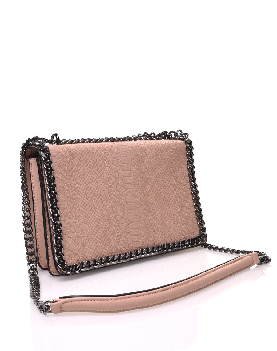 Sac effet python beige