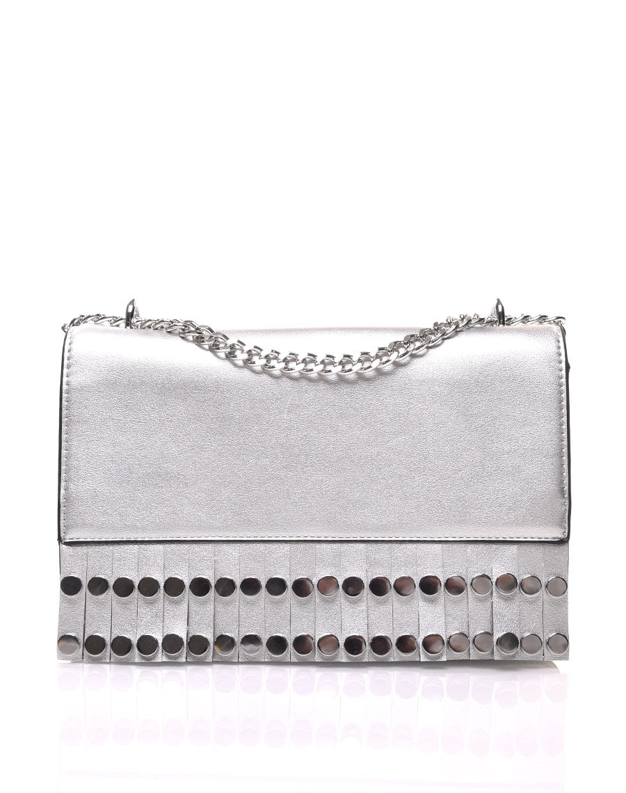 Sac en bandoulière avec frange argent