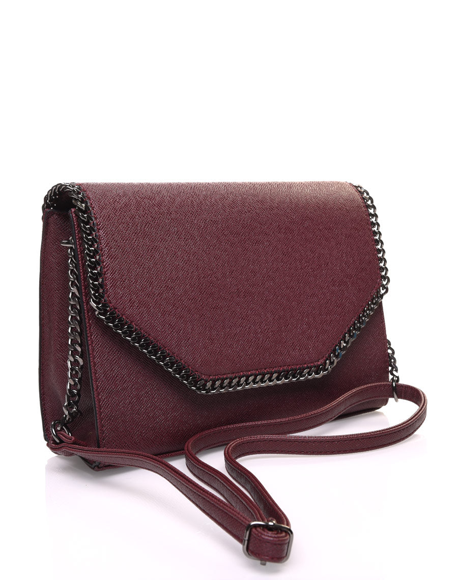 Sac en bandoulière bordeaux