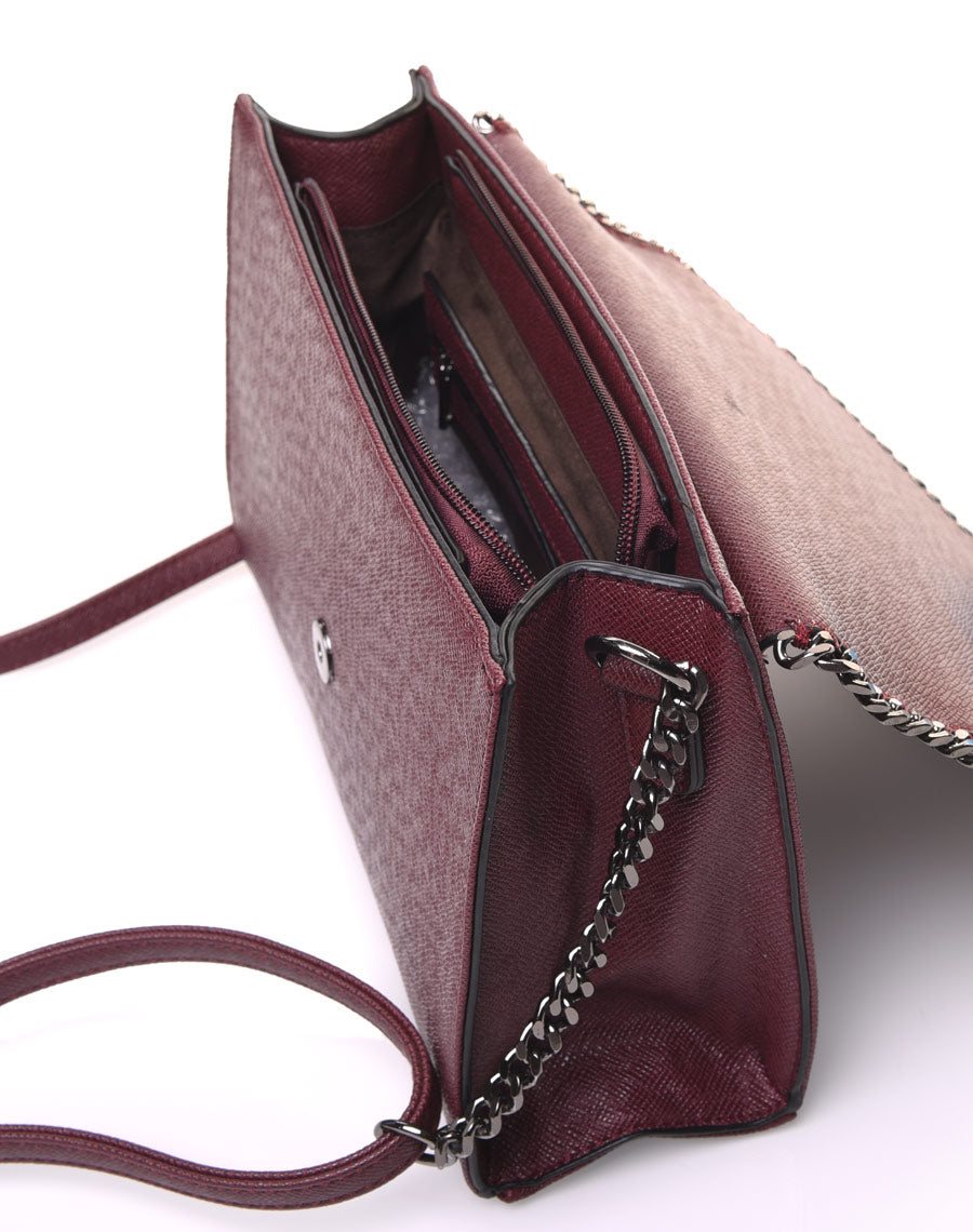 Sac en bandoulière bordeaux