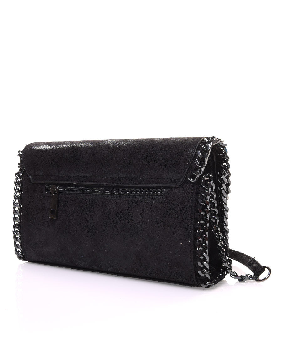 Sac en bandoulière brillant noir