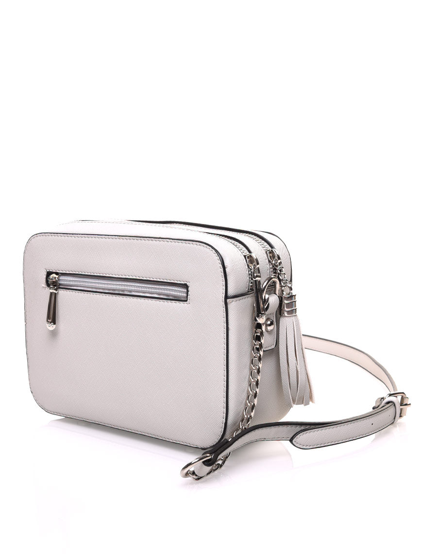 Sac en bandoulière clouté gris clair