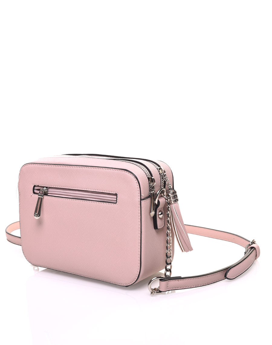 Sac en bandoulière clouté rose pale