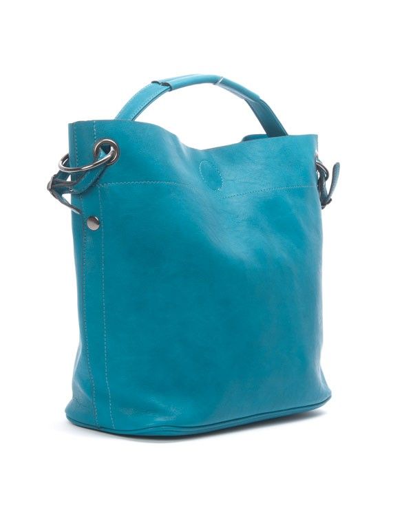 Sac femme Flora&co: Sac à main bleu canard