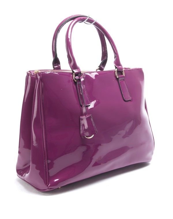 Sac femme Nanucci: Sac à main vernis violet