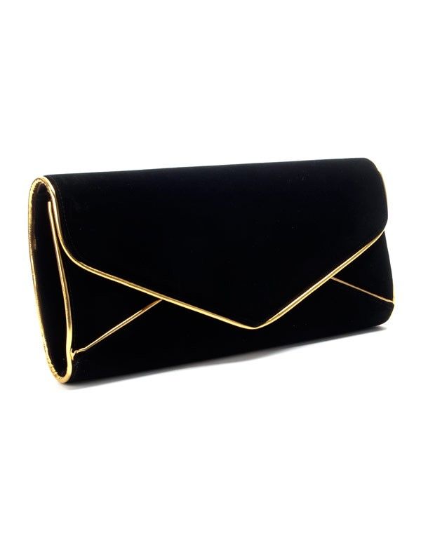 Sac femme Style Shoes: Grande pochette noire