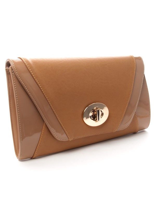 Sac femme Style Shoes: Pochette camel