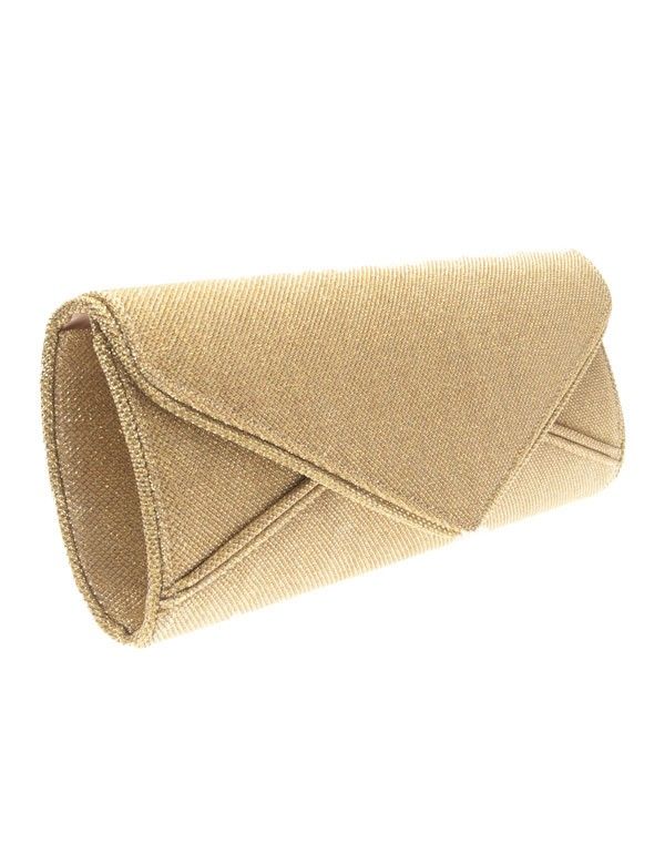 Sac femme Style Shoes: Pochette de soirée or
