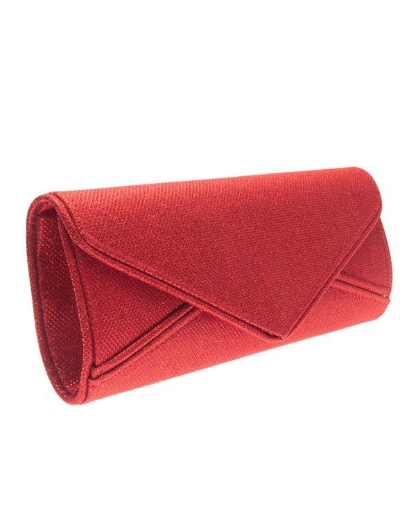 Sac femme Style Shoes: Pochette de soirée rouge