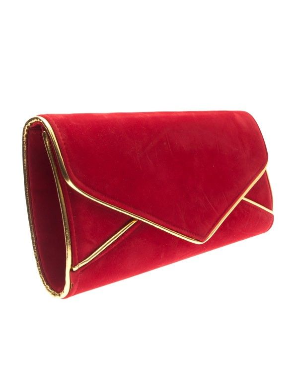 Sac femme Style Shoes: Pochette rouge