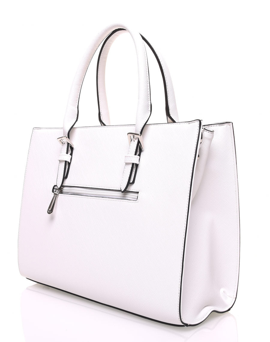 Sac à main cabas blanc