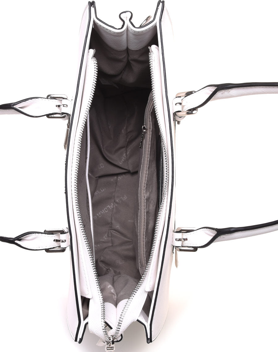 Sac à main cabas blanc