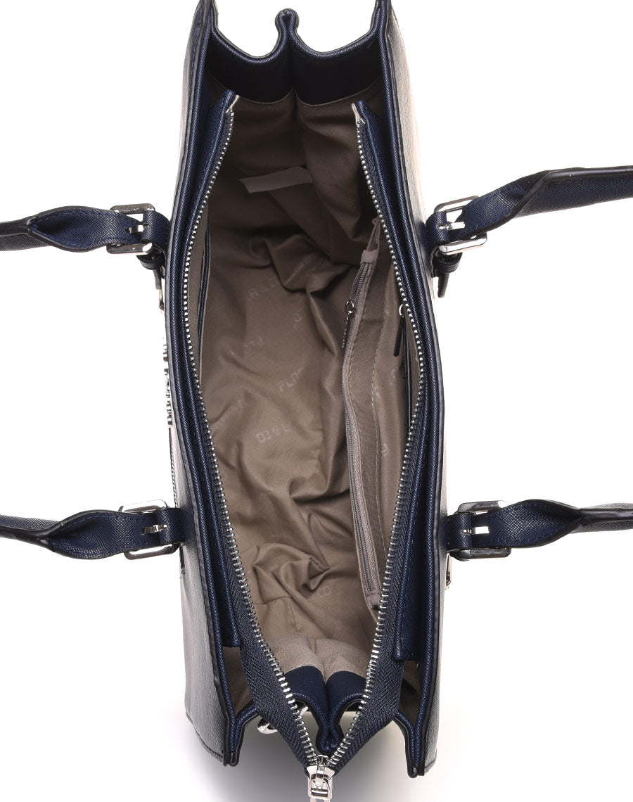 Sac à main cabas bleu