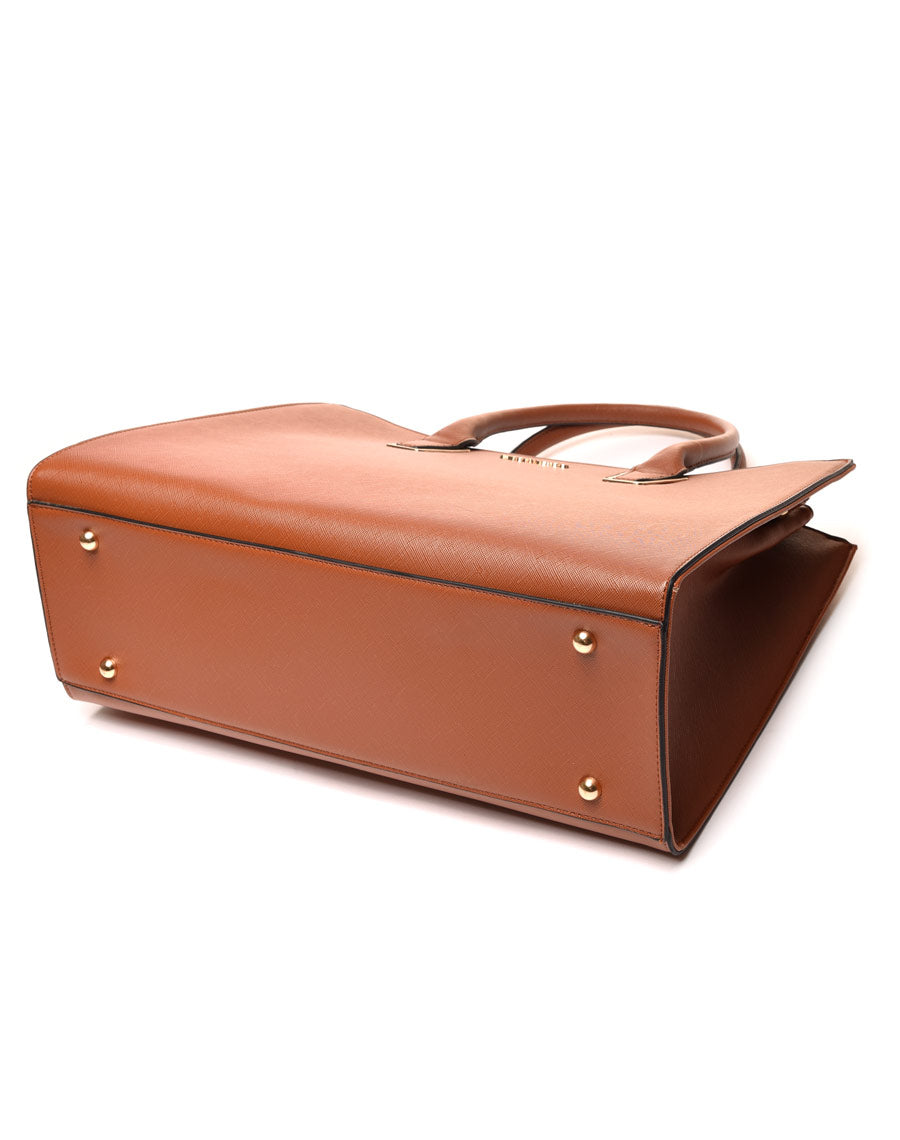 Sac à main cabas camel