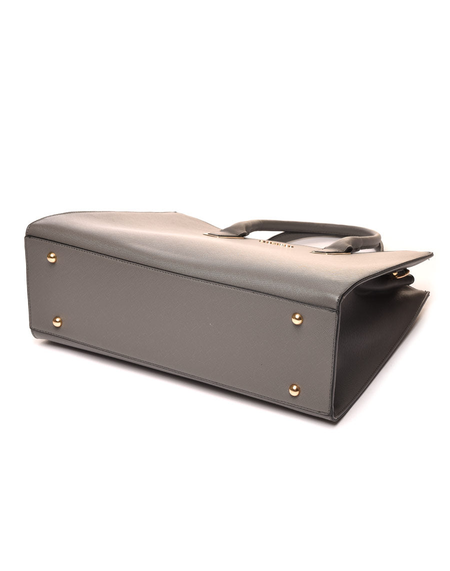 Sac à main cabas gris