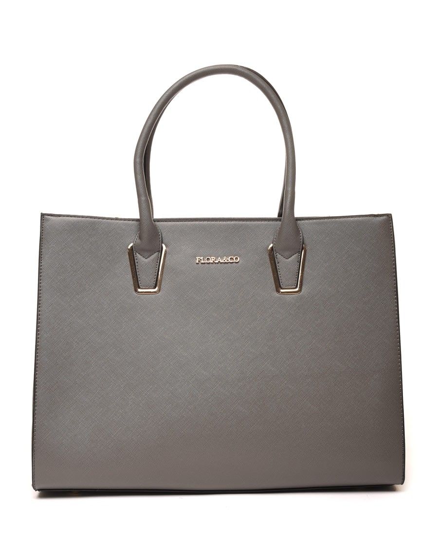 Sac à main cabas gris