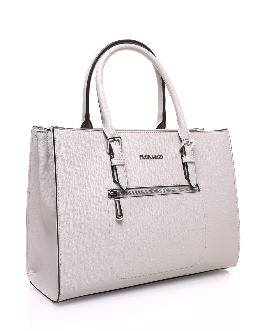 Sac à main cabas gris